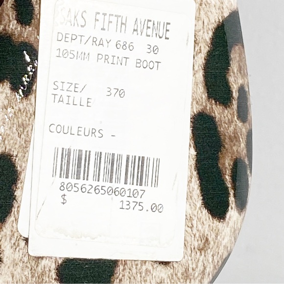 New Dolce & Gabbana X Kim Leopard Printed Ankle Boots size 37 - Picture 11 of 12